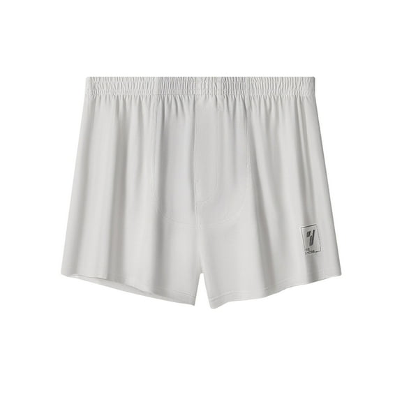 successthop Mens Underwear Boxer Briefs Comfortable Soft Stretch Solid Everyday Wear Underpant White 4XL