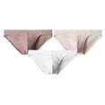 thumbnail image 1 of successthop Mens Underwear Briefs 3 Pack Comfortable Sport Lightweight Breathable Solid Underpant Multiple Pack Pink 2XL, 1 of 3