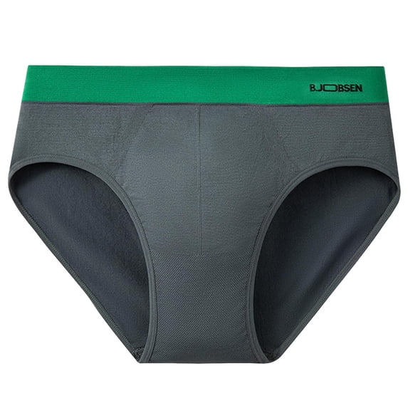 successthop Mens Underwear Briefs Comfortable Lightweight Soft Stretch Colorful Everyday Wear Underpant Gray L