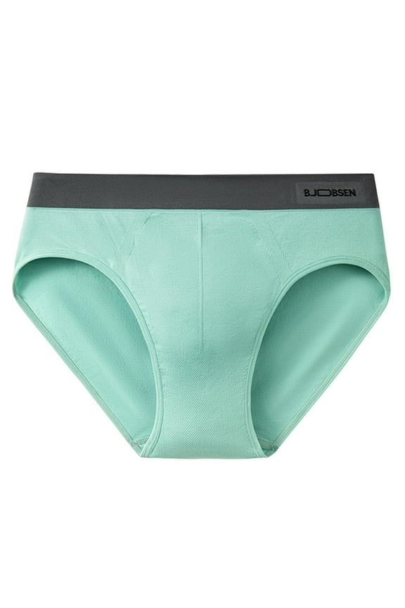 Mens Underwear Briefs Comfortable Lightweight Soft Stretch Colorful Everyday Wear Underpant Green M