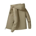 thumbnail image 1 of successthop Mens Winter Coats Fleece Thick Waterproof Breathable Long Sleeve Hooded Jacket Zipper Fall Rainjacket, 1 of 3