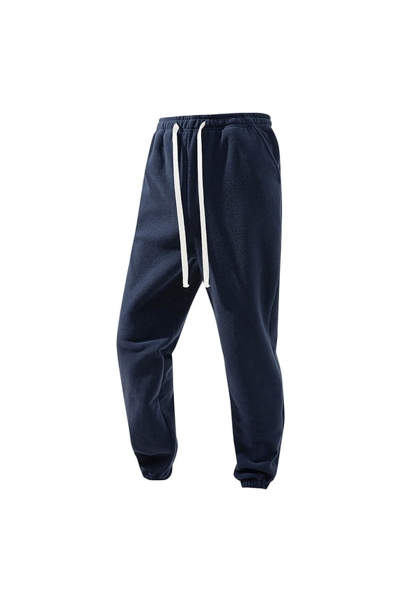 Mens and Big Mens Sweatpants Drawstring Jogger Pants Elastic Waist Sportwear with Pockets Casual Trousers