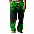 thumbnail image 1 of successthop Pajama Pant Men Printed Plus Size Wide Leg Pants with Pockets Elastic Trousers Drawstring Loungewear, 1 of 5