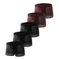 thumbnail image 1 of successthop Plus Size Silk Underwear Men 5 Pack Cool Comfortable Breathable Solid Boxer Brief Multiple Pack Red 3XL, 1 of 3