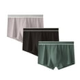 thumbnail image 1 of successthop Plus Size Underwear for Men 3 Pack Support Pouch Lightweight Breathable Solid Boxer Brief Multiple Pack Gray, 1 of 2
