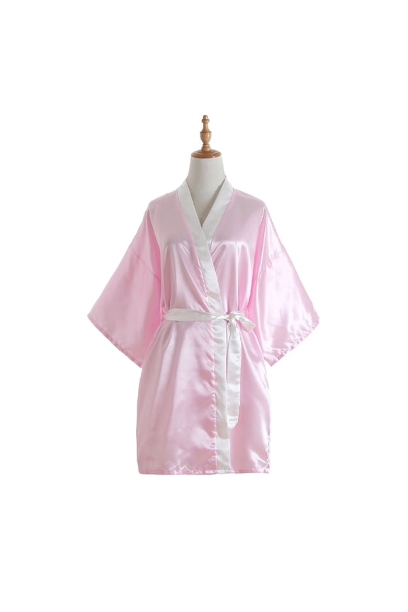 Silk Robes for Women Long Lightweight Bathrobe Loose Housecoat Bath Spa Belted Sleepwear Ladies Nightgown
