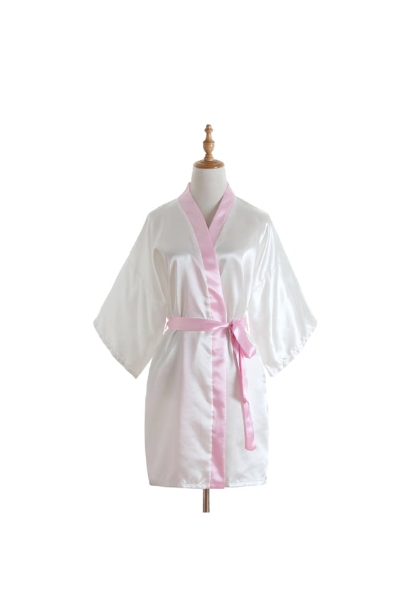 Silk Robes for Women Long Lightweight Bathrobe Loose Housecoat Bath Spa Belted Sleepwear Ladies Nightgown