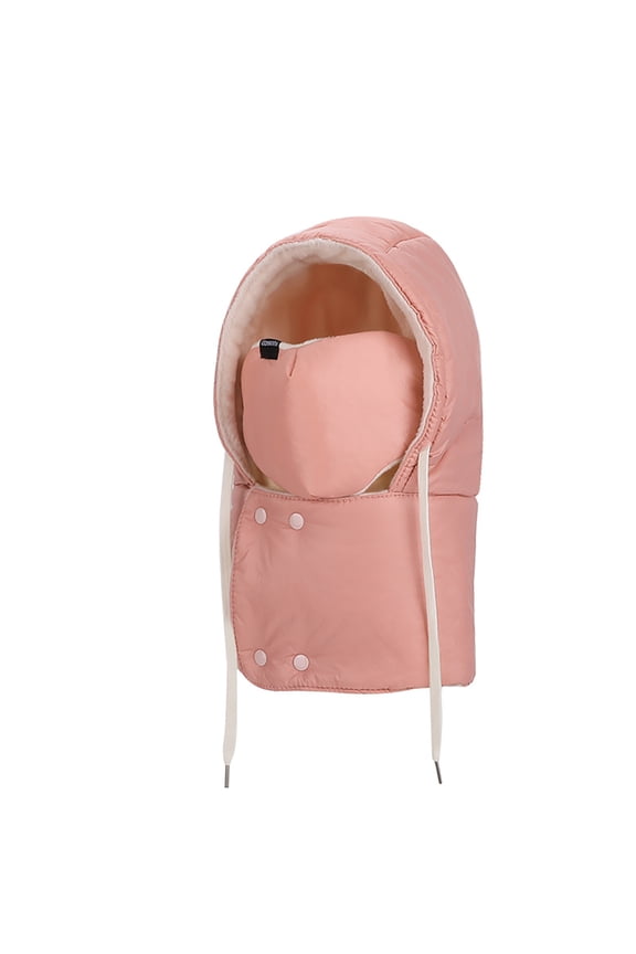 Ski Mask Balaclava Women 3 in 1 Earflaps Cycling Hood Face Mask Tie Drawstring Full Coverage Ski Wear Scarf