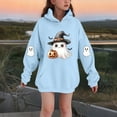 thumbnail image 1 of successthop Spooky Season Hoodie Graphic Ghost Pumpkin Toddler Girls Boys Fleece Long Sleeve Pullover Sizes 3-14, 1 of 3