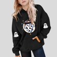 thumbnail image 1 of successthop Spooky Season Hoodies Cute Graphic Ghost Toddler Girls Boys Long Sleeve Winter Fall Pullover Sizes 5-15, 1 of 3