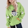 thumbnail image 1 of successthop Spooky Season Hoodies Cute Graphic Ghost Toddler Girls Boys Long Sleeve Winter Fall Pullover Sizes 5-15, 1 of 3