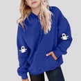 thumbnail image 1 of successthop Spooky Season Hoodies Spooky Ghost Toddler Girls Boys Long Sleeve Winter Fall Sport Pullover Sizes 5-15, 1 of 3