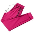 thumbnail image 1 of successthop Straight Leg Sweatpants Men Big and Tall Cropped Trousers Drawstring Pant Workout Clothes with Pockets Pink, 1 of 4