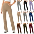 thumbnail image 1 of successthop Straight Leg Yoga Pants with Pockets Women Casual Gym with Pockets Elastic Trousers Solid Trendy Bottoms XL, 1 of 8