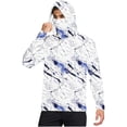 thumbnail image 1 of successthop Sun Protection Clothing for Adults Men with Face Cover Hooded Long Sleeve Camouflage Jacket for Outdoor Driving Traveling Hiking Fishing White 2XL, 1 of 6
