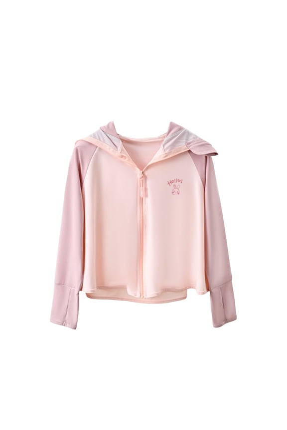 Sun Protection Clothing UV Protection Boys Girls Long Sleeve Solid Jacket for Outdoor Driving Traveling Hiking Fishing Pink 2T