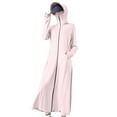 thumbnail image 1 of successthop Sun Protection Clothing Women Hooded 闀挎 Long Sleeve Solid Jacket for Outdoor Driving Traveling Hiking Fishing Pink Free Size, 1 of 7
