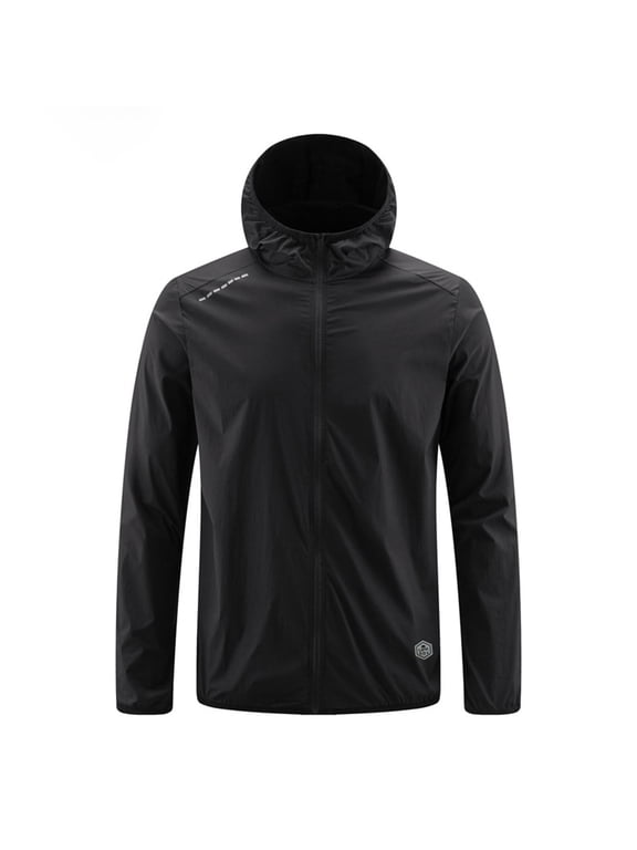 Sun Protection Clothing Women UV Protection Hooded Long Sleeve with Thumb Holes Solid Jacket for Outdoor Driving Traveling Hiking Fishing Black S