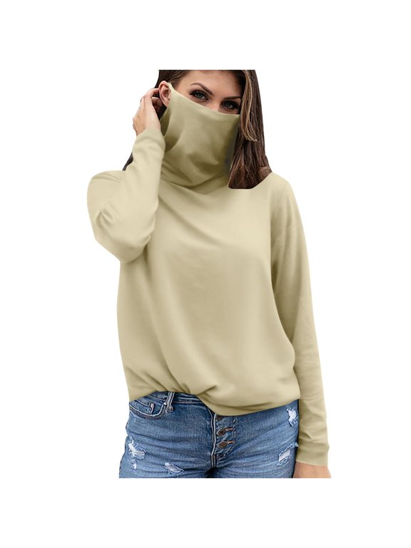 Sun Protection Clothing Women with Face Cover Long Sleeve Solid Jacket for Outdoor Driving Traveling Hiking Fishing Beige XL