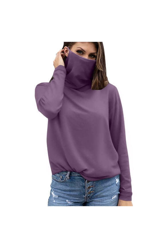 Sun Protection Clothing Women with Face Cover Long Sleeve Solid Jacket for Outdoor Driving Traveling Hiking Fishing Purple M