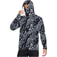 thumbnail image 1 of successthop Sun Protection Shirts for Men Long Sleeve with Face Cover Hooded Camouflage Jacket for Outdoor Driving Traveling Hiking Fishing Gray M, 1 of 6