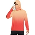 thumbnail image 1 of successthop Sun Protection Shirts for Men with Face Cover Hooded Long Sleeve Gradient Jacket for Outdoor Driving Traveling Hiking Fishing Red 2XL, 1 of 6