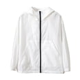 thumbnail image 1 of successthop Sun Sleeves for Kids UV Protection 4-16T Boys Girls Hooded Long Sleeve Solid Jacket for Outdoor Driving Traveling Hiking Fishing White 11-12T, 1 of 6