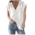 thumbnail image 1 of successthop Sweater Vest Women Ribbed Sleeveless Knitwear Oversized V Neck Casual Pullover Top Solid Trendy Clothes M, 1 of 9