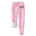 thumbnail image 1 of successthop Sweatpants for Women Fleece Pants with Pockets Solid ELastic Waist Joggers Drawstring Trousers Pink, 1 of 3