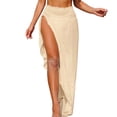 thumbnail image 1 of successthop Swim Cover Up Skirt Women Casual Crochet Sun Protect Swimsuit Split Side Swimwear Summer Holiday Beachwear S, 1 of 8
