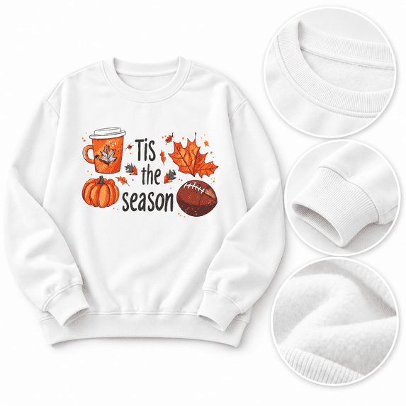 successthop Thanksgiving Sweatshirt for Women Pumpkin FLeece Oversized Crewneck Long Sleeve Sweater Pullover Clothes XL