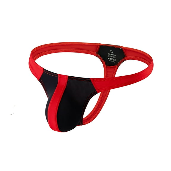 successthop Thongs for Men Cool Mesh Comfortable Underwear Lightweight Breathable Colorful Confidence Brief Black 2XL