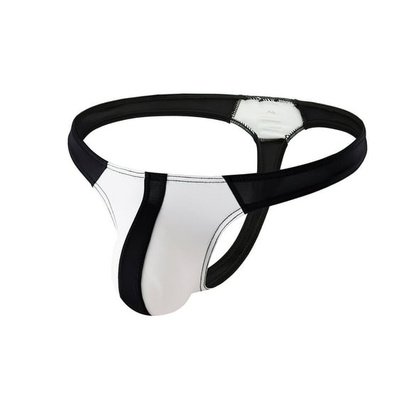 successthop Thongs for Men Cool Mesh Comfortable Underwear Lightweight Breathable Colorful Confidence Brief White XL