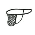 thumbnail image 1 of successthop Thongs for Men Low Rise Strap Mesh Comfortable Underwear Lightweight Breathable Solid Brief Black S, 1 of 2