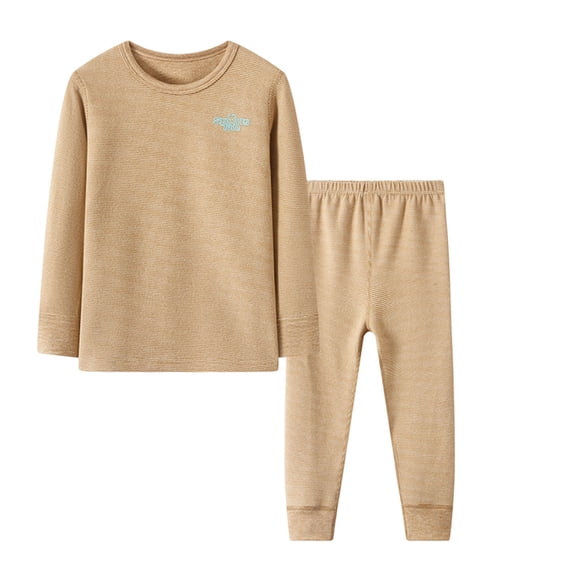successthop Toodler Pajamas Long Sleeve Crew Neck Top with Pants Fall Keep Warm Loungewear Sizes 2 -16