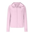 thumbnail image 1 of successthop UV Protection Shirts for Women Hooded Long Sleeve with Thumb Holes Solid Jacket for Outdoor Driving Traveling Hiking Fishing Pink M, 1 of 5