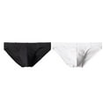 thumbnail image 1 of successthop Underwear Briefs Men 2 Pack Comfortable Sport Lightweight Breathable Solid Underpant Multiple Pack White M, 1 of 3