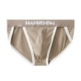 thumbnail image 1 of successthop Underwear Briefs Men Plus Size Comfortable Lightweight Soft Breathable Solid Everyday Wear Underpant Brown, 1 of 3