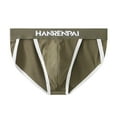 thumbnail image 1 of successthop Underwear Briefs Men Plus Size Comfortable Lightweight Soft Breathable Solid Everyday Wear Underpant Green M, 1 of 3