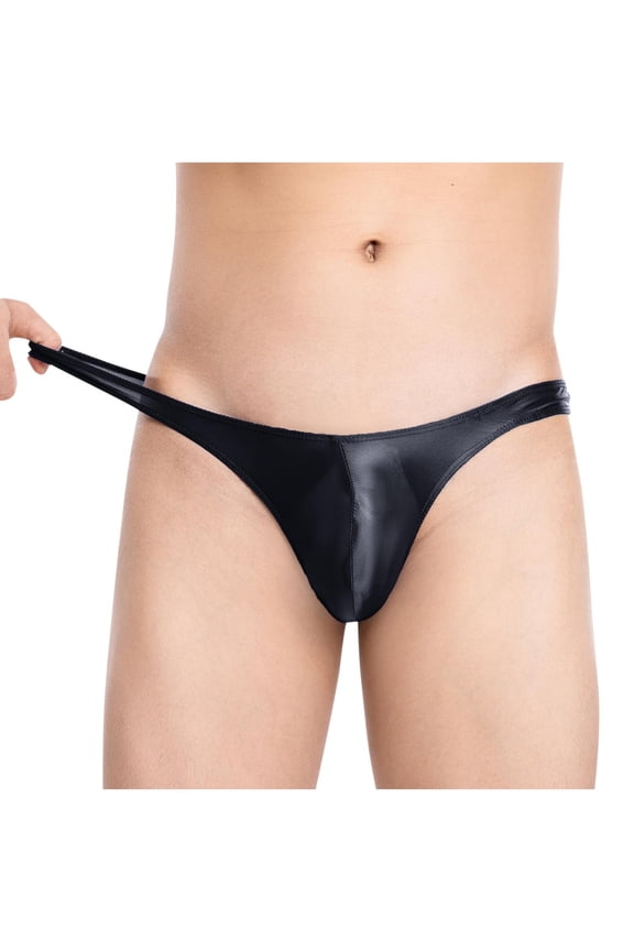 Underwear Briefs Men Plus Size Trendy Lightweight Soft Stretch Solid Confidence Underpant Black L