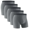 thumbnail image 1 of successthop Underwear for Men Open Front 5 Pack Plus Size Lightweight Breathable Solid Boxer Brief Multiple Pack Beige, 1 of 6