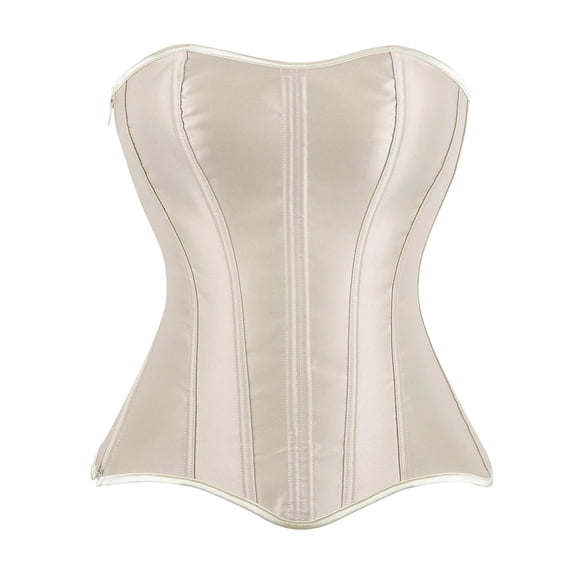successthop Waist Trainer Corset with Zipper Womens Body Shaper to Wear Out Adjustable Strap Renaissance Boned Uderbust