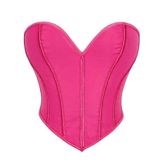 successthop Waist Trainer for Women Weight Loss Strapless Body Shaper Push Up Sweetheart Neck Strapless Shapewear Pink