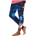 thumbnail image 1 of successthop Warm Leggings for Women Space Star Soft Pant Comfortable Shapewear Lightweight Winter Sleepwear Blue L, 1 of 6