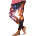 thumbnail image 1 of successthop Warm Leggings for Women Space Star Soft Sleepwear Comfortable Pants Lightweight Winter Shapewear Black 2XL, 1 of 6