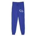 thumbnail image 1 of successthop Wide Leg Sweatpants Women Fleece Pants with Pockets Heart ELastic Waist Sportpants Drawstring Trousers Blue, 1 of 4