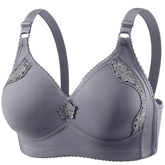 successthop Wireless Bras for Women Plus Size Jacquard Comfortable Adjustable Straps Full Coverage Soft Sport Bralette