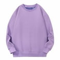 thumbnail image 1 of successthop Women Sweatshirts Flannel Drop Shoulder Plus Size Crewneck Long Sleeve Sweater Pullover Tops Solid Outfits, 1 of 8