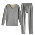 thumbnail image 1 of successthop Womens Long Johns Thermal Sets Fleece Plus Size Soft Long Sleeve V Neck Tops and Comfortable Leggings Solid, 1 of 3