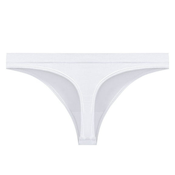 successthop Womens Panties Low Rise Coverage Thongs Comfortable Breathable Stretch Solid Plus Size Underwear